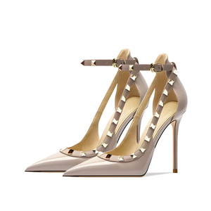 2025 correa de tobillo hebilla <span class=keywords><strong>charol</strong></span> ultrafino tacón alto de talla grande 35-44 <span class=keywords><strong>zapatos</strong></span> de <span class=keywords><strong>mujer</strong></span> - Product Image 1