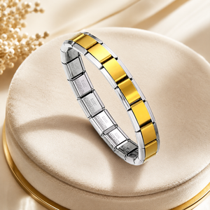 Italian Link Charms <b>Bracelet</b> Fashion <b>Bangles</b> Stainless Steel <b>Bracelet</b> Italian Charm <b>Bracelets</b> 18k Gold Plated Charms <b>Bracelets</b> - Product Image 5