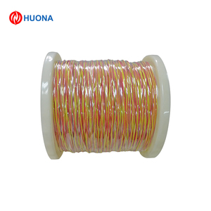 สายเทอร์โมคัปเปิลสีเหลืองและสีแดง ขนาด 24AWG 26AWG แบบ <span class=keywords><strong>K</strong></span> สายบิดเกลียวพร้อมฉนวน PTFE - Product Image 1