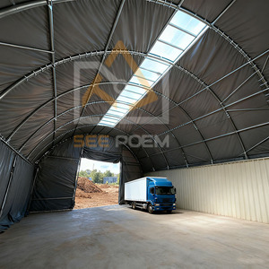 Lớn ngoài trời prefab PE vải <span class=keywords><strong>container</strong></span> mái nơi trú ẩn vận chuyển <span class=keywords><strong>container</strong></span> Lều/tán cho sử dụng ngoài trời - Product Image 5