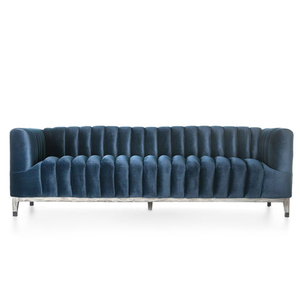 Stile classico americano di lusso blu velluto divano Design speciale <span class=keywords><strong>mobili</strong></span> in legno <span class=keywords><strong>per</strong></span> <span class=keywords><strong>soggiorno</strong></span> ufficio Villa appartamento - Product Image 1