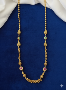 ชุดเครื่องประดับมาลาแบบดั้งเดิมสไตล์ราชวัติ งานออกแบบโบราณ ขัดเงา เหมาะสำหรับงานปาร์ตี้ สำหรับผู้หญิง สง่างาม เหมาะสำหรับงานแต่งงาน - Product Image 4