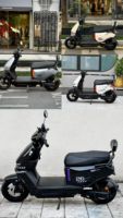 Moto électrique 1200W, vitesse maximale 55 km/h, avec double frein à disque