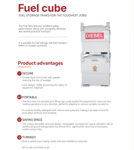 Équipement de construction 1000L Fuel Cube Gas Strut Couvercle pour une ouverture facile - Product Image 6