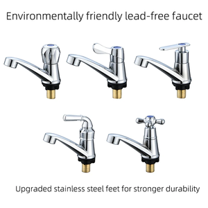 Grifo de baño cromado de una sola manija de ABS, alta calidad, <span class=keywords><strong>precio</strong></span> bajo, diseño contemporáneo, cerámica, medido, un solo orificio, uso al aire libre - Product Image 2