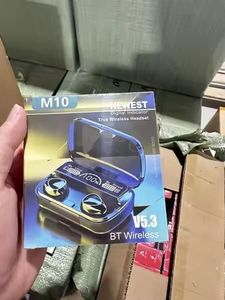 หูฟังไร้สาย M10 TWS บลูทูธ พร้อมกล่องชาร์จ ไฟ LED หูฟังสเตอริโอแบบสปอร์ต - Product Image 2