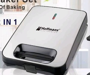 ホフマンズ多機能スナックメーカー 2 in 1 セット サンドイッチグリルコンボ 速熱両面電気キッチン家電 - Product Image 3