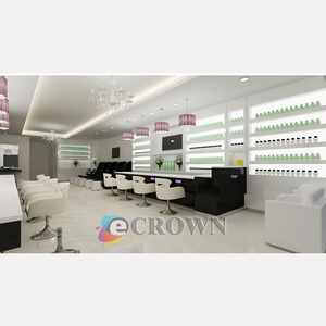 Wood Shop Design <strong>Kioks</strong> Display Wood Shop Design Nails Cabinet Kiosk OEM - Product Image 2
