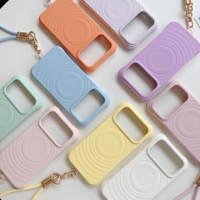Coque de téléphone de luxe en silicone texturé pour iPhone 18 17 Pro Max 17 Pro Max 16 Pro 15 Pro Max 14, antichoc, souple en TPU, avec dragonne