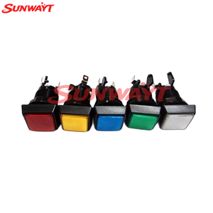 Interruptores de Botón Pulsador Iluminados con LED de 12V/5V de Alta Calidad, 32*32mm, Plano Inclinado - Product Image 5