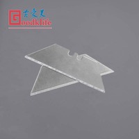 Lame de couteau trapézoïdale utilitaire coulissante rétractable de sécurité petite lame de coupe de bureau remplaçable à main pour papier de tapis