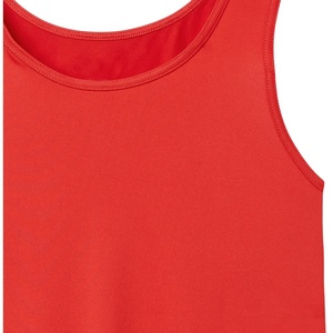 Débardeur de sport sans manches personnalisé avec logo, rouge, pour entraînements d'été, vêtements de sport pour vétérinaires, tenue de course - Product Image 5