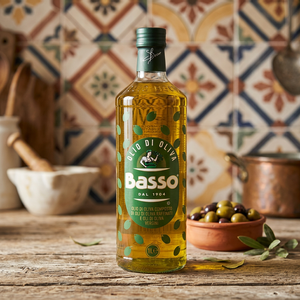 Huile d'olive en bouteille de 750 ml, qualité supérieure, Frantoio Basso, Italie, pour la cuisine - Product Image 3