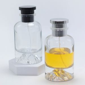 Vente flash - Flacon de parfum en verre rouge de 30 ml, 50 ml, 100 ml, en stock, flacon de parfum en verre épais de luxe avec bouchons - Product Image 3