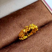 UM JEWELRY NGTC-Zertifizierte Trendige Kupferringe mit Einlage, Schlicht, Anpassbar, Musterherstellung, Vielseitig für den Täglichen Gebrauch