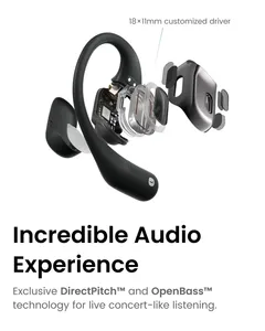 Para SHOKZ OpenFit True Wireless para auriculares Bluetooth Ganchos para la oreja abiertos con indicador de batería LED Resistente al sudor y rápido - Product Image 4