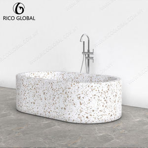 อ่างอาบน้ำทรงรีแบบตั้งพื้นสไตล์เทอร์ราซโซ่ร่วมสมัย สำหรับโรงแรมและวิลล่า รุ่น BT-137A - Product Image 2