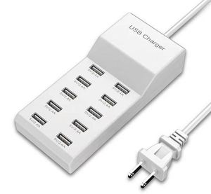 High-Speed 10-USB QC2.0 Quick Charger Desktop Wall <b>Adapter</b> with 5V/2.4A Output Short Circuit Protection for Mobile Phones - Product Image 4