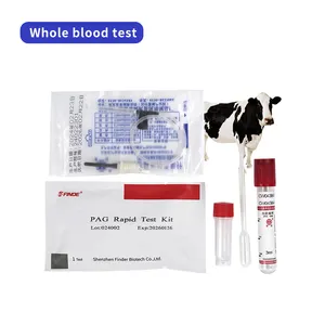 Kit de détection rapide de grossesse précoce bovine PAG kit de test de grossesse de carte de bande de sang total pour bovin vache