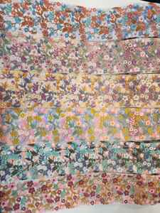 Bordado Floral Vintage estilo étnico tul encaje artesanía recorte borde colorido malla bordado encaje ajuste - Product Image 2