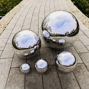 Полый декоративный шар из нержавеющей стали 304/316 с зеркальной полировкой, металлическая сфера большого размера - Product Image 1