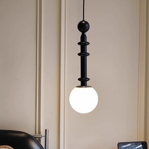Roman Column Pendant Light Black Tricolor Finish Led Home Lighting Master Bedroom Ceiling Lamp - Product Image 1