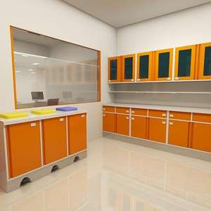 خزائن صيدلية طبية حديثة مخصصة للبيع بالجملة، متينة وسهلة التنظيف، أثاث عرض طبي من الفولاذ المقاوم للصدأ للتركيب على الحائط - Product Image 5