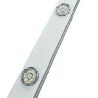 20 pixels DC24V WS2805 RGBIC+CCT 5 couleurs 30mm LED adressable ronde permanente pour l'extérieur, lumières de gouttière de maison, fil blanc 3 broches IP68