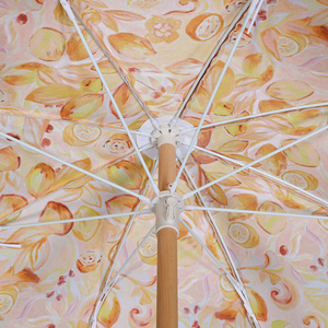 1.8M 프리미엄 휴대용 자외선 차단 방수 친환경 목재 비치 우산 플랩 파크 호텔 휴가용 접이식 경량 - Product Image 3