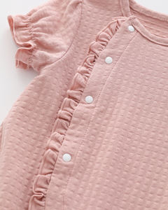 Ropa de Bebé 100% Algodón Verano 2022, Diademas con Lazo Gratis, Ropa Infantil de Color Sólido, Estilo Coreano, Mamelucos para Bebés Niñas - Product Image 5