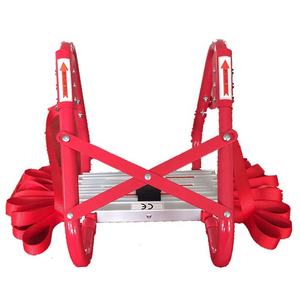 Échelle d'évacuation d'incendie moderne en alliage d'aluminium robuste pour utilisation par <span class=keywords><strong>camion</strong></span> Conception pliante de 3 étages Sécurité de lutte contre l'incendie d'urgence - Product Image 2