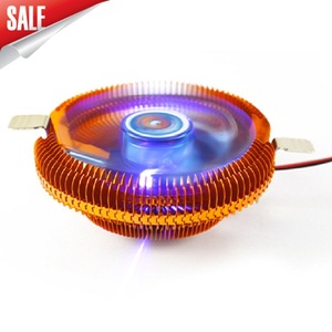คูลมูนซีพียูคูลเลอร์ 90X90X25 มม. ไฟ LED สีฟ้าทองแดงอลูมิเนียมฮีทซิงค์ 3 พิน 4 พินพัดลมสำหรับเอเอ็มดี อินเทล 1155 775 แพลตฟอร์ม - Product Image 1