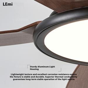 Nouveau modèle simple et moderne salon et chambre ventilateur de plafond Led lampe à spectre complet conviviale pour les yeux lampe de ventilateur de brise fraîche - Product Image 3