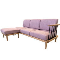 2024 Custom ized Elegant European Design Eisen und Holz Outdoor Dining Set Gartenmöbel für Apartment Wohnzimmer Sofas