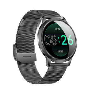 ساعة ذكية جديدة لعام 2025 طراز V93 للنساء بشاشة AMOLED مقاومة للماء IP68 مع مراقب لمعدل ضربات القلب وسوار من الفولاذ المقاوم للصدأ متوافقة مع أندرويد وآيفون - Product Image 2