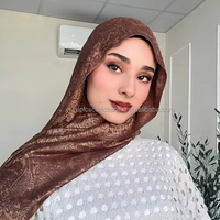 Voiles de très haute qualité, chaudes, en modal et en pashmina, foulard musulman pour femmes, bandanas ethniques islamiques pour l'hiver