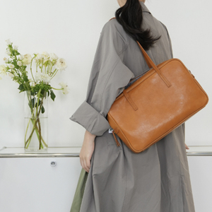Bolso Tote de Cuero Vacuno con Cremallera, Bolso de Mano de Cuero Genuino y Algodón, Estilo Vintage de Moda para Mujer, Verano 2025, SHI <span class=keywords><strong>SHAN</strong></span> YUAN SSY-H1092 - Product Image 1