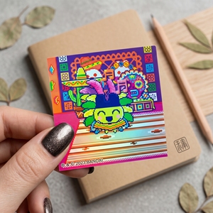 Custom Holographic <b>Vinyl</b> Roll Label Stickers for Gift Bag Decorations Personalized Bottle Packaging Labels - Product Image 1