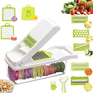 <span class=keywords><strong>Vente</strong></span> flash : Trancheuse à légumes, robot culinaire, hachoir à viande et légumes, moulin à légumes 12 en 1, hachoir à légumes Full Star - Product Image 3