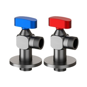 304 vanne d'angle en acier inoxydable eau chaude et froide vanne à bille noyau <span class=keywords><strong>grand</strong></span> débit à travers l'interrupteur chauffe-eau à gaz vanne d'eau - Product Image 1