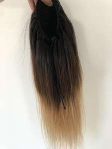 LONGFOR 批发厂价巴西100%雷米人发顶级夹式直发接发马尾辫热销供应商 - Product Image 1