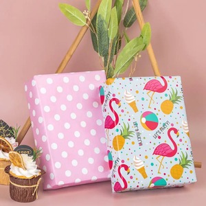 Custom Eco-Friendly Flamingo Tropical Pattern Gift <b>Wrap</b> <b>Paper</b> <b>Roll</b> 100GSM Double-Sided Coated Recyclable Art <b>Paper</b> Digital - Product Image 4