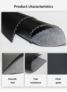 Micooson eko <span class=keywords><strong>Vegan</strong></span> deri ayakkabı için büyük Litchi tahıl mikrofiber çevre dostu süet kumaş kanepeler çanta gerilebilir kabartmalı - Product Image 2