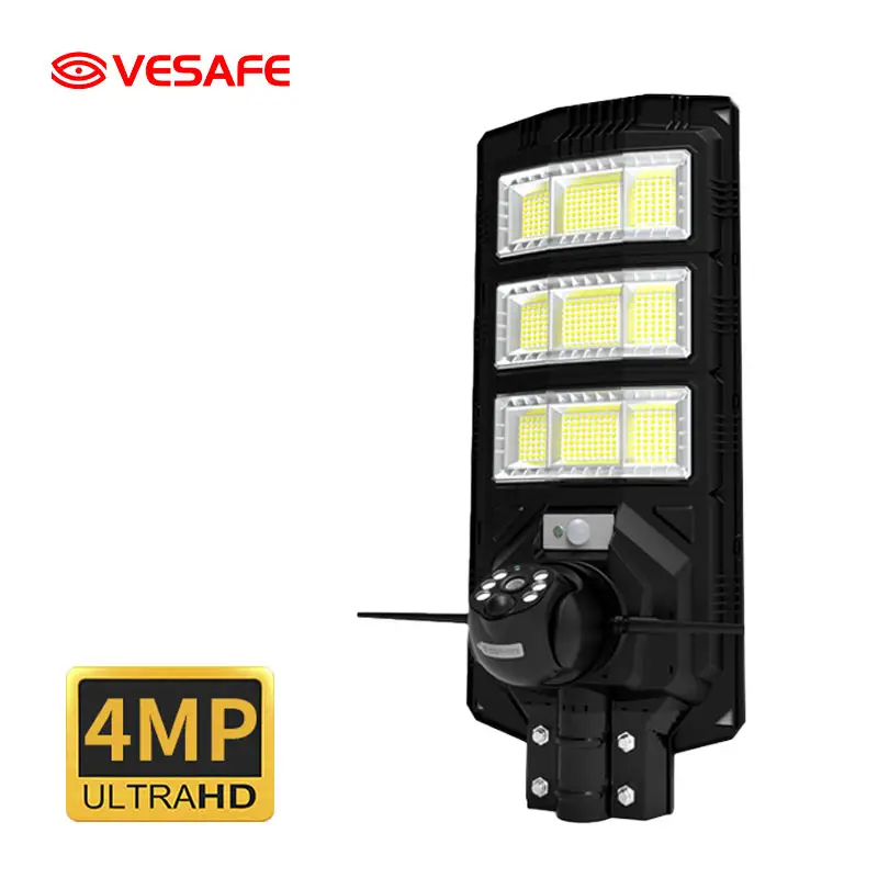 VESAFE Outdoor 4MP 300W Solar Floodlight AND 3MP WIFI IP Camera Wireless 4G SIM Card Home V380 APP sercuity camera