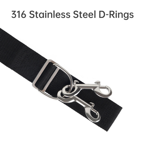 Adjustable Scuba Diving Crotch Strap Nylon Webbing D Ring <b>Ladder</b> Buckle Padding for BCD Backplate Wing Systems - Product Image 4