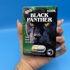 Cápsulas Black Panther OEM ODM, Black Panther 500k, Cápsulas Herbales Dietéticas Prácticas de Dosis Única, Cuidado Diario para la Vitalidad Masculina - Product Image 6
