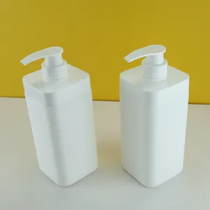 600Ml 850Ml Hotel Douchegel Fles Zichtbare Vloeistof Niveau Lijn Shampoo Fles Cosmetische Lotion Verpakking Container