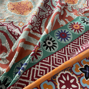 México diseño pigmento Impresión de China, venta al por mayor de flores de tela de sábana para textiles ropa de cama conjunto - Product Image 5