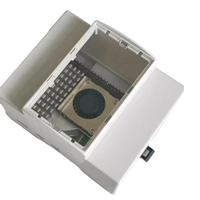 Boîtier en ABS pour Raspberry Pi 5 Pi5, Rail DIN, grand espace intérieur, haut transparent, boîte Windows pour RPi 5 Pi5, refroidisseur actif en option
