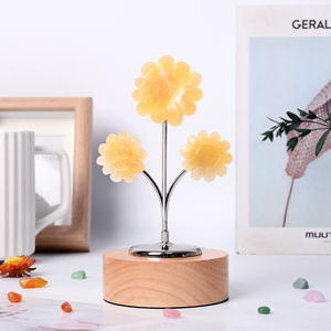 Nouvelle conception de sculptures de tournesol en cristal de guérison pour la décoration intérieure - Product Image 4